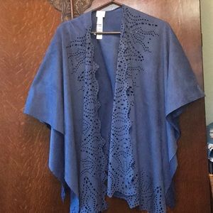 Suede wrap, blue one size, Chico’s. Gorgeous